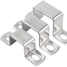 304不锈钢卡箍方管卡方形卡抱箍直角支架u型卡扣方型骑马卡管卡