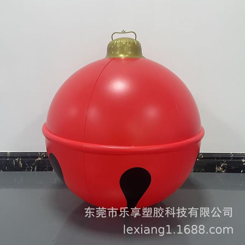跨境新款PVC充气圣诞球 充气铃铛球挂饰节日派对户外庭院场景布置|undefined