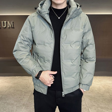 冬季新款男士店主风休闲简约立领羽绒服白鸭绒加厚保暖羽绒外套男