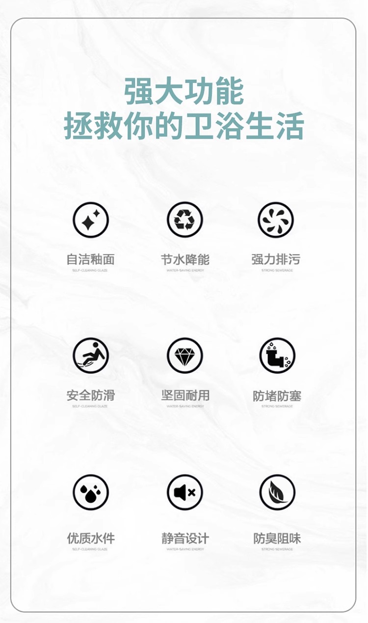 Large-sized squat toilet, squat pit-type flushing tank, complete squat toilet, anti-odor bathroom, household toilet bowl, toilet bowl undefined