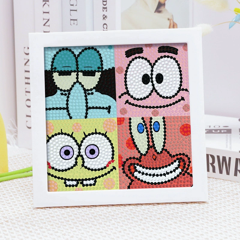 Набор для алмазной вышивки (Sanrio) Пикачу в раме, 17×17 см, комплект для полного стежка DIY