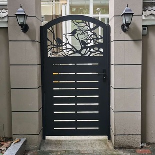 Courtyard Door, Villa Door, Single Door, Double Door, Wrought Iron Door, Garden Door, Outdoor Door, Stainless Steel Aluminum Alloy Door
