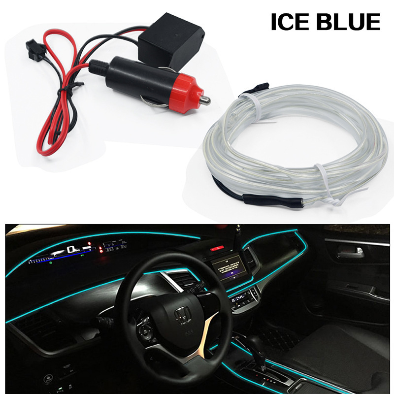 Car atmosphere light car interior led light bar usb atmosphere Cold Light Car modification wiring-free wireless light strip
