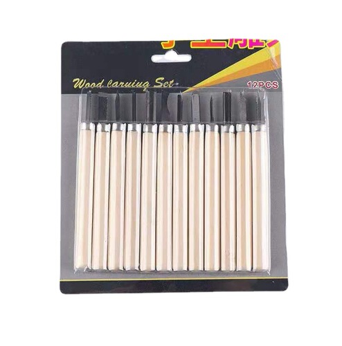 Factory wholesale set of 3, 4, and 5 wood carving knives carving tools