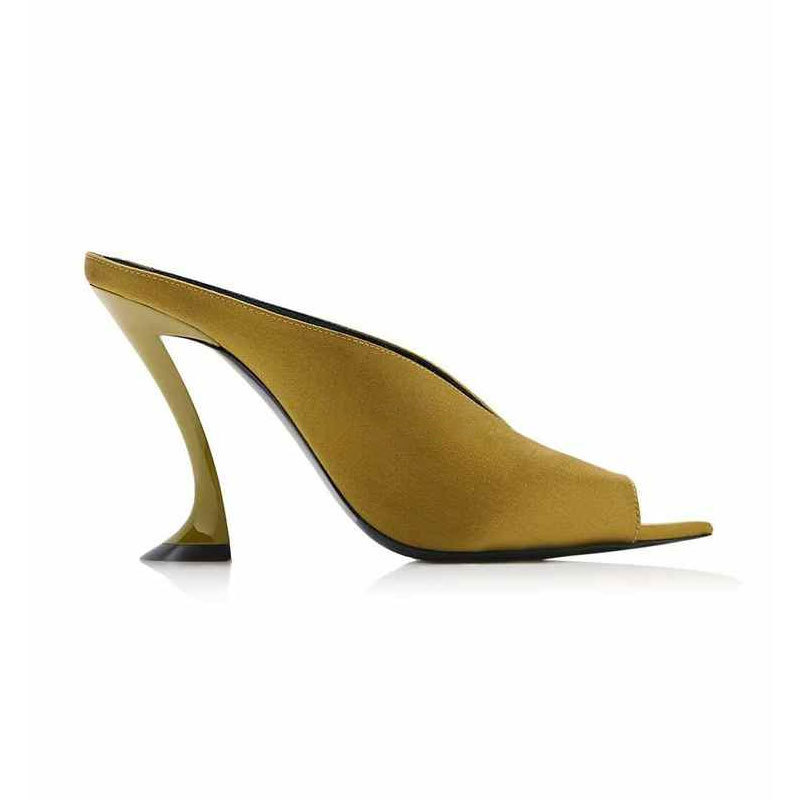 European and American Cross-Border Foreign Trade Spring and Summer New Women's Ultra-High Heel Pointed Toe Open-Toe Ankle Boots Large Size Women's Sandals