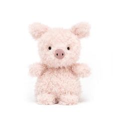 JC巻き毛かわいい子豚ピンクぬいぐるみ玩具誕生日プレゼント