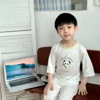 Летняя новая детская домашняя одежда для мальчиков пижама для детей среднего возраста летняя тонкая одежда для кондиционирования воздуха детское лето
