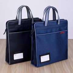 Bailiwen B0056/0057 vertical document bag canvas zipper bag briefcase information bag tutoring bag