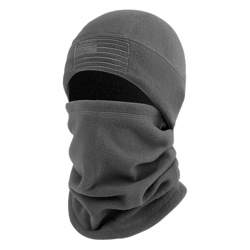 Fleece sombrero bandera americana invierno a prueba de viento caliente máscara esquí al aire libre Riding collar sombrerería estrella rayas orejeras