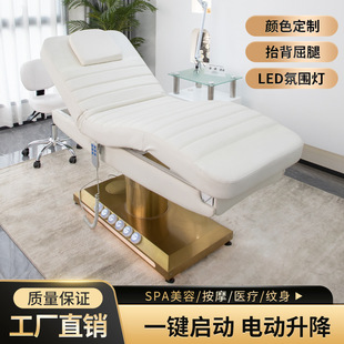 Electric Beauty Bed, Beauty Salon Spa Massage Bed, Liftable Beauty Salon Special Beauty Tattoo and Body Injection Bed