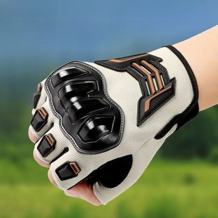 Cycling Gloves Half-Finger Motorcycle Motorcycle Anti-Fall Anti-Slip Sports Cycling Tactical Bicycle Off-Road Rider Equipment