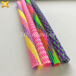 圆形尼龙彩色电缆套管 PET耐磨花样编织管