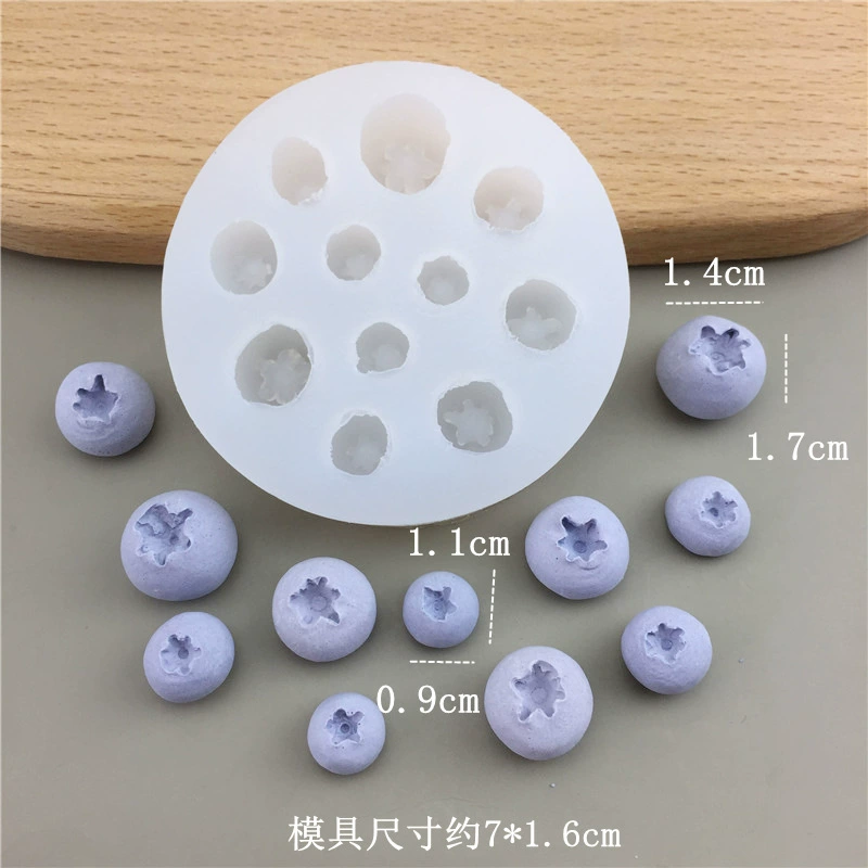 Silicone Fruit Molds (DIY) — Blueberry & Raspberry Shapes, Heatproof −40–230°C, Multi-size