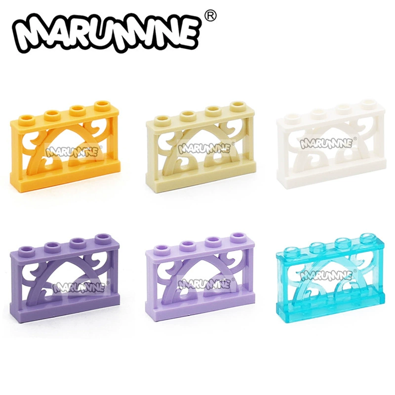 domestic small particle building blocks совместимы с универсальными запчастями 19121 1x4x2 вырезанные полые перила 0.1KG