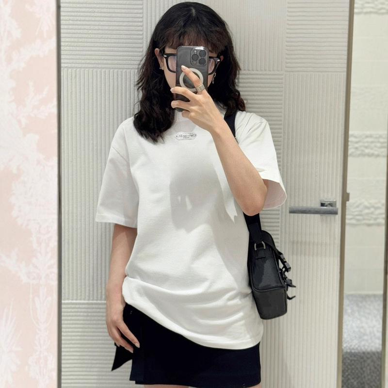 毒家现货原标DI家标志标签刺绣短袖T恤打底衫男女|undefined