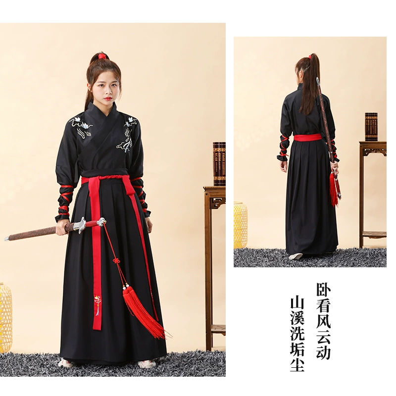 Genuine Hanfu for students, plus size, Chinese style