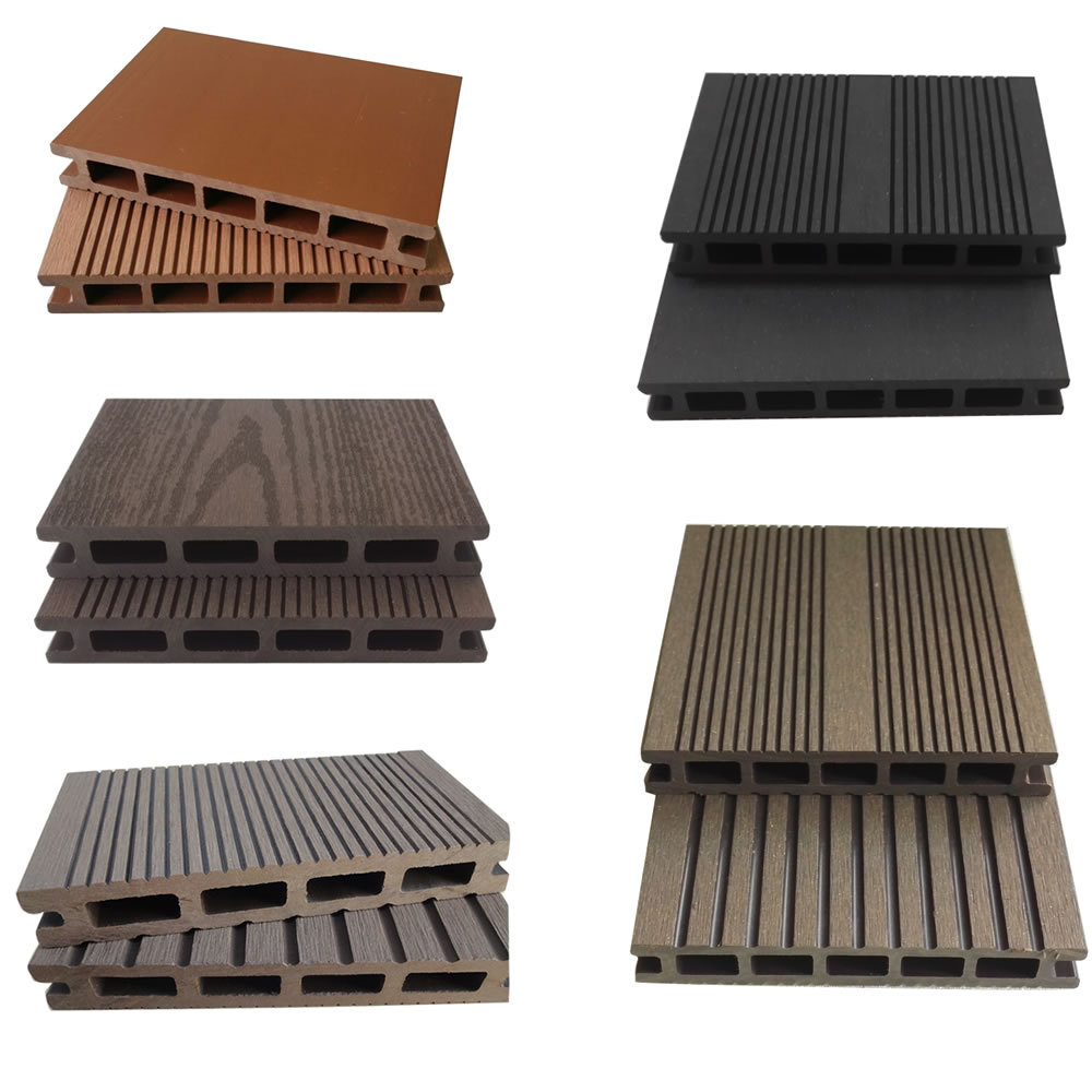 Piso de Madera Plástica Exterior 145x21 Impermeable y Anticorrosivo