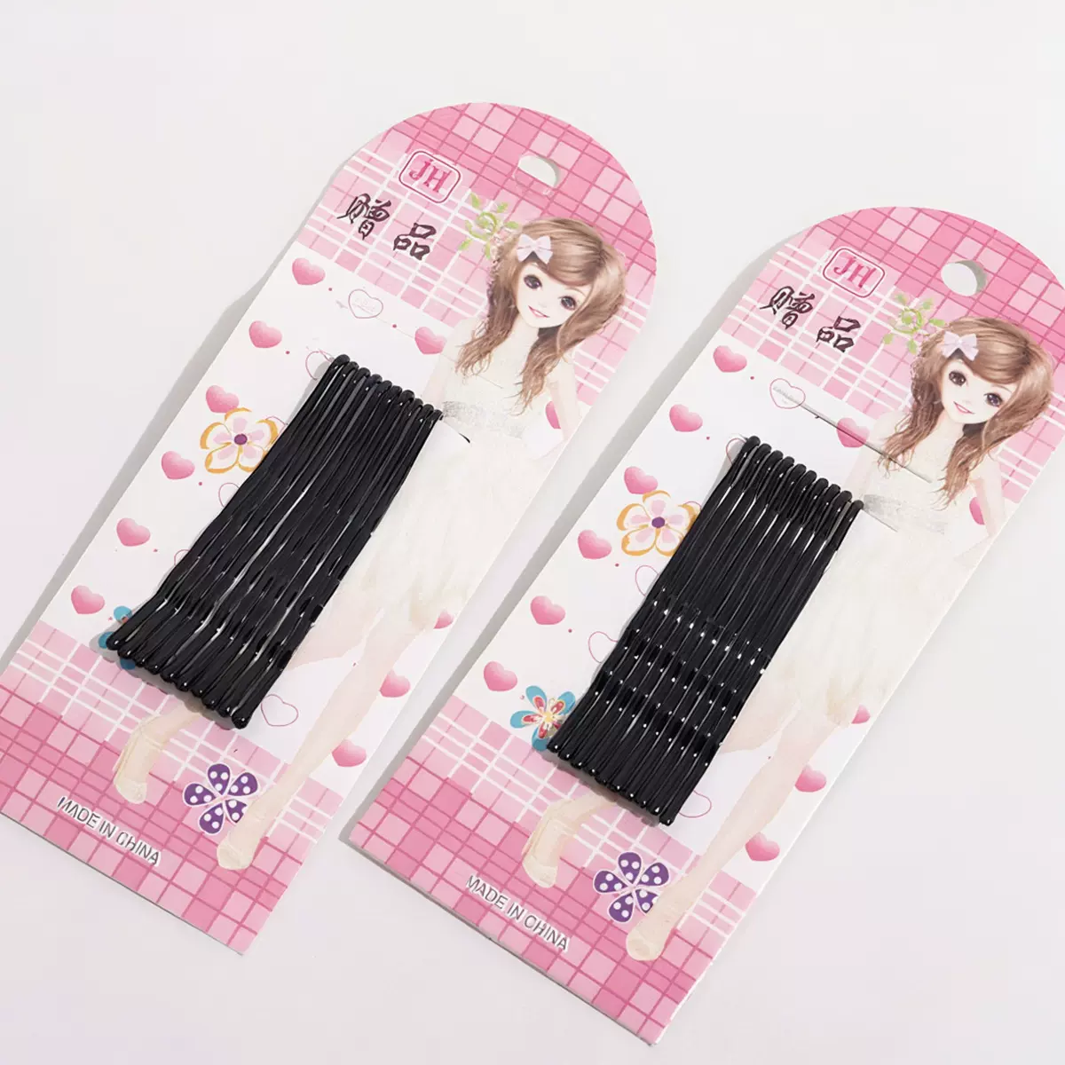 发夹一字夹发卡假发配件赠品整版10个装隐形夹小发卡波浪钢夹发饰