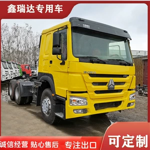 Transfer of Used 10-Wheel Howo Tractor Trailer Head, 380 Horsepower Tractor Truck Head for Sale