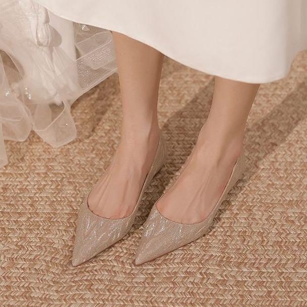 샴페인 플랫 바닥 1cm