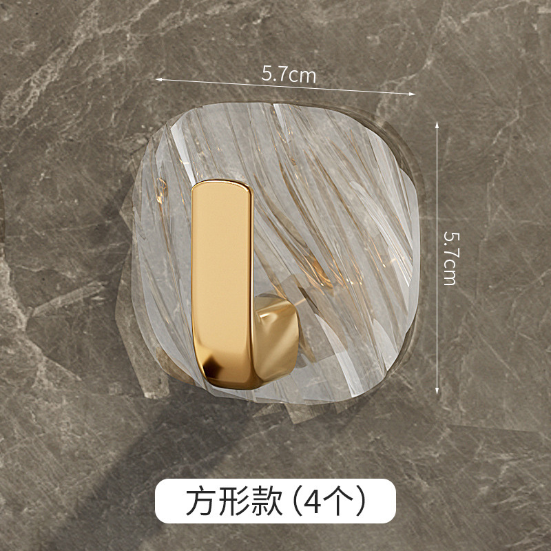 アクリル透明フックビスコース穴なしトイレ台所浴室の壁には壁に軽く贅沢なフックがついている|undefined