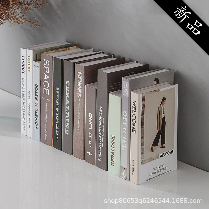 Modern and minimalistic realistic decorations, bookcase, home decor