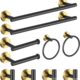 Cross-border 304 bathroom suit for storage rack pendant towel bar towel ring roll paper rack clothes hook bathroom suit