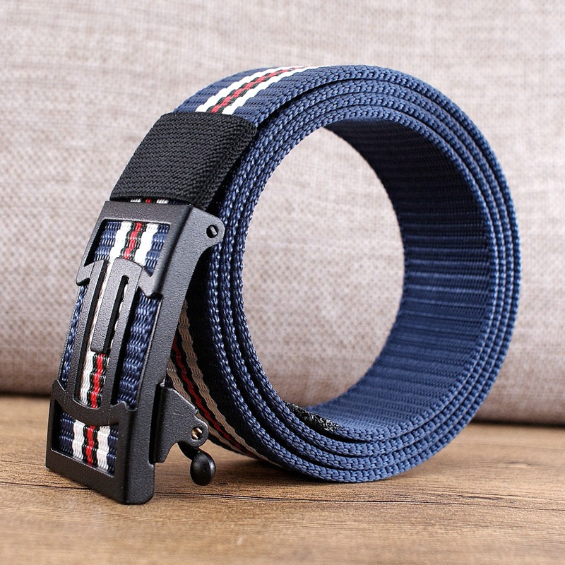 Cinturón automático de nailon ancho 35 mm para hombre uso diario