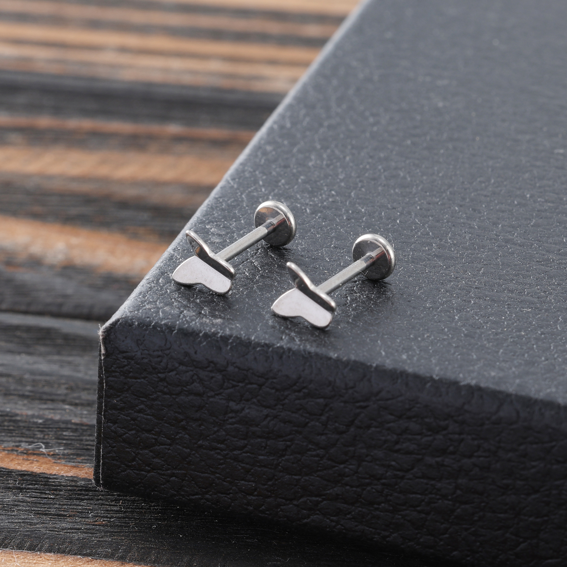 G23 Titanium Pin-Style Ear Bone Studs with Zircon - 1.0mm, Various Sizes, Ear Studs, Nose Studs, Lip Studs detail image 4