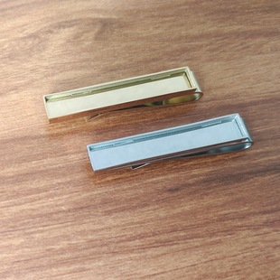 Xin Shu Creative Jewelry Stainless Steel Tie Clip DIY Clothing Base Tie Clip Custom Tie Accessories Pin