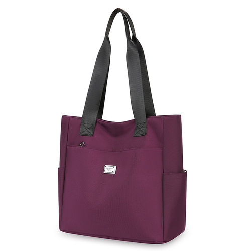 2024 New Mother Bag Women's Nylon Single Shoulder Bag Fashion Large Capacity Handbag Oxford Cloth Tote Bag Wholesale