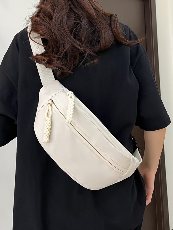 Bolso bandolera estilo japonés para mujer, bolso bandolera pequeño informal y sencillo de un solo hombro, bolso para teléfono de nueva moda, bolso de cintura versátil para hombre.