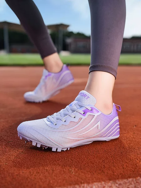 New Spike Shoes for Track and Field Sprinting, Professional Spike Shoes for Male Students, Special Spike Shoes for Female Students for High School Entrance Examination Sports, Long Jump and Middle Distance Running