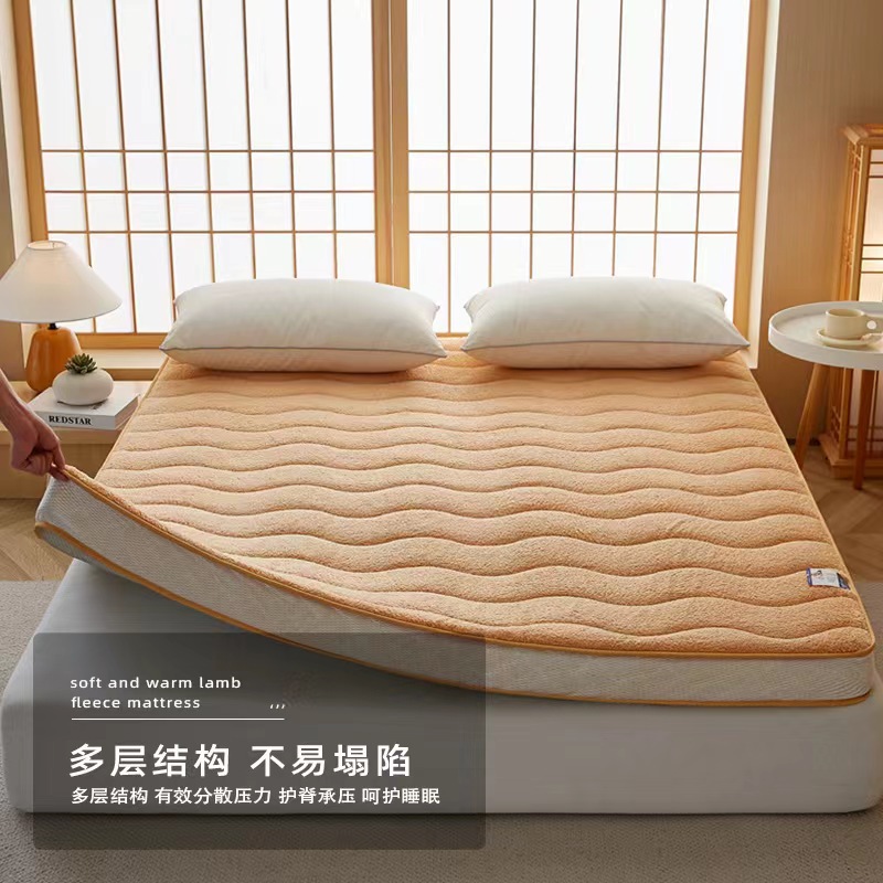 冬季保暖羊羔絨床墊軟墊家用床褥子學生宿舍床墊租房床墊榻榻米墊