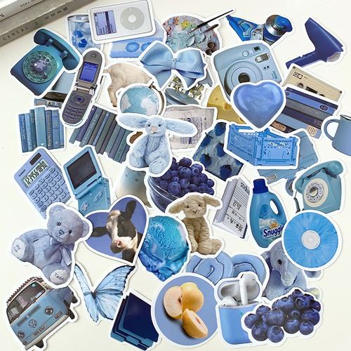 Simple ins style series of 50 non-repeating tablet notebook notebook diy graffiti decorative stickers 8 styles