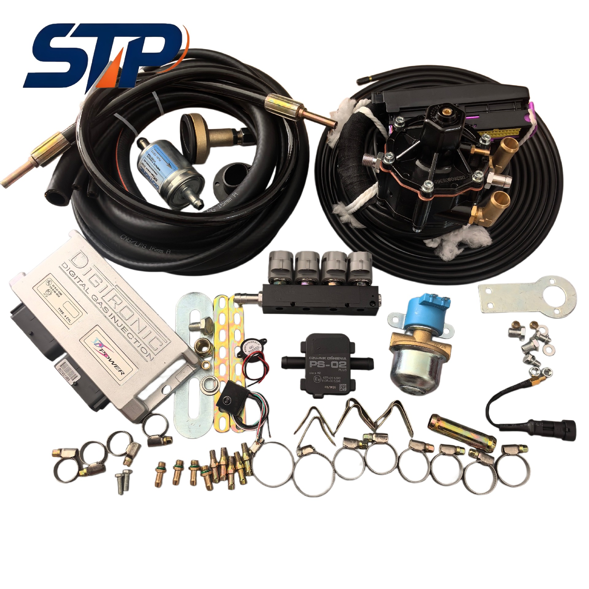 LPG/CNG car oil-to-gas conversion system kit 3D POWER digital gas injection controller kit