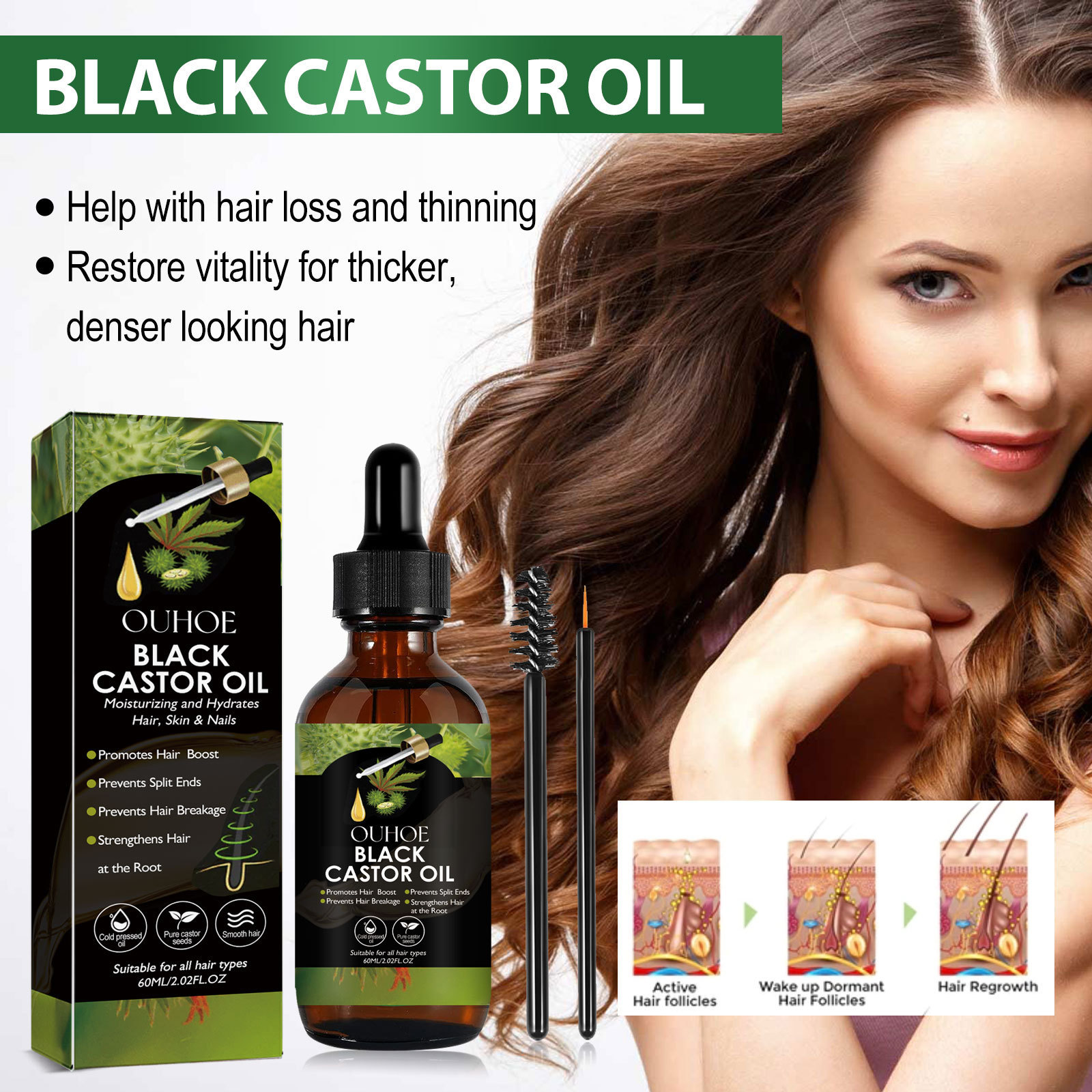 Application Brush for OUHOE Castor Oil
