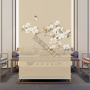 Soft Partition Living Room Entrance Decoration Translucent Hanging Screen Curtain Bay Window Modern Chinese Roller Blind