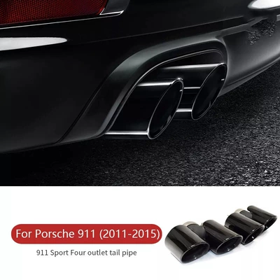 For 11-22 Porsche 991 Car muffler - 11-15-models-black-tail-throat