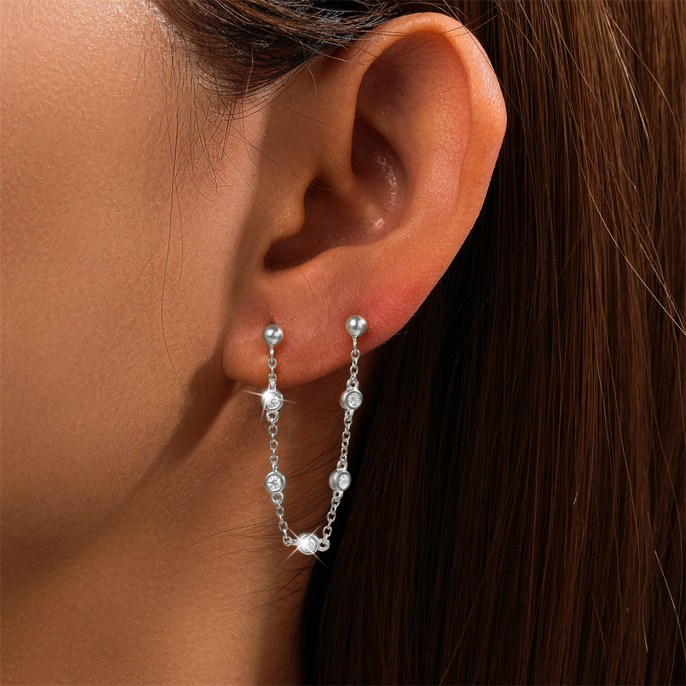1g Weight 925 Sterling Silver Ear Needle Material Drop Earrings Classification 1 Piece Quantity Party, Tea Party Occasion 925 Sterling Silver Material Geometric Pattern All Seasons Season Women's Gender Plating Design Elegant, Simple Style Style 1 Piece 925 Sterling Silver 925 Sterling Silver Earrings Geometric Drop Earrings 8