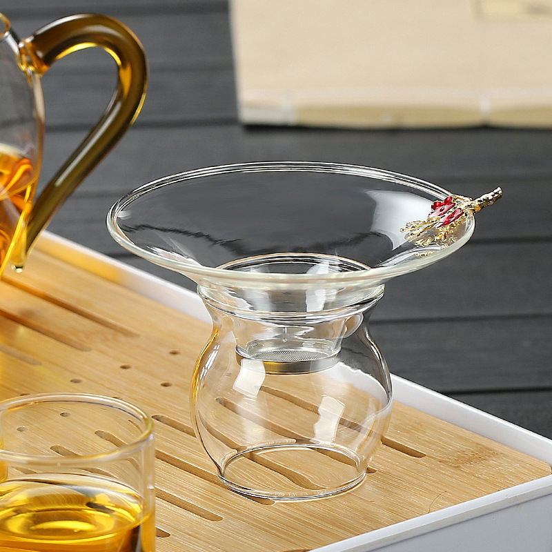 Glass Tea Strainer Tea Filter Creative Household Filter Fair Cup Set Gongfu Tea Set Tea Ceremony Accessories Tea Strainer 