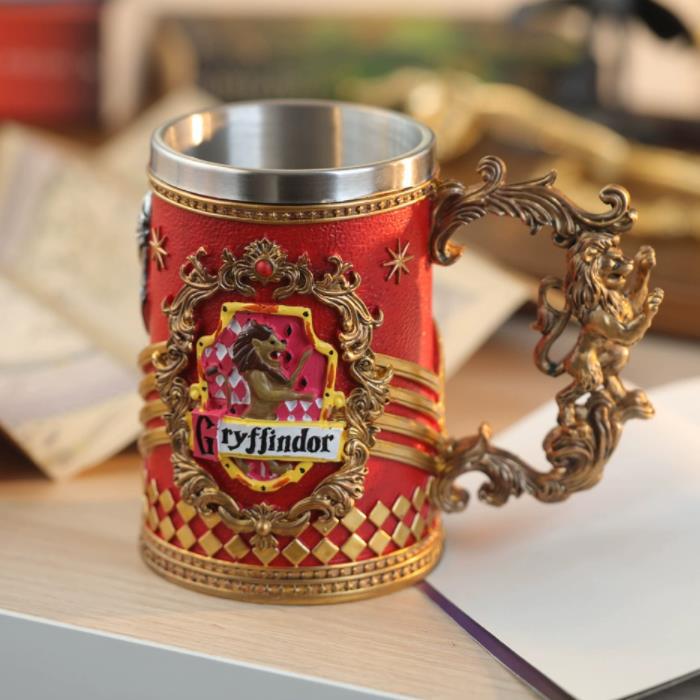 Creativo película periférica Hogworth y llama taza modelo recuerdo colección decoración Gryffin retro taza