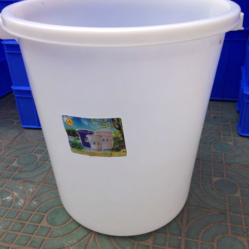 厂家批发加厚圆形工业塑料水桶 塑胶垃圾桶 65升大白桶
