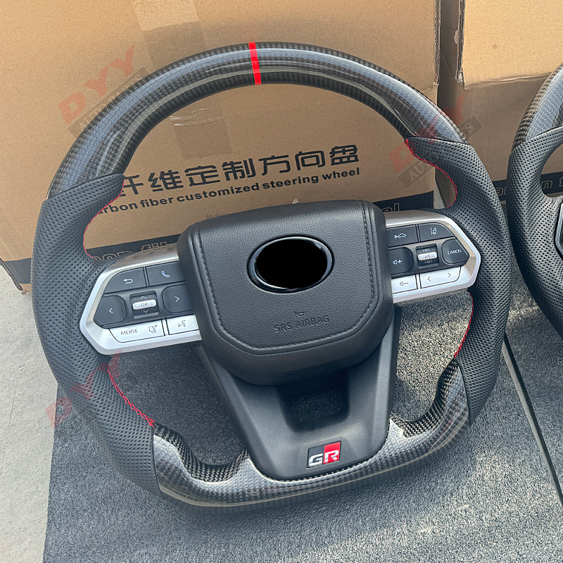 Suitable for Nx/Rx/Lx570/Gx460 Upgrade Lc Modified Gr Carbon Fiber Steering Wheel Real Carbon Steering Wheel Old to New