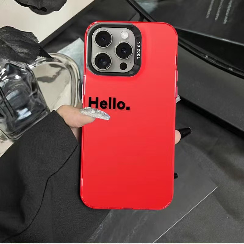 Nuevo inglés europeo y americano para iPhone 16 funda para teléfono móvil Apple 15promax/14 anti-caída 13pro12 personalidad