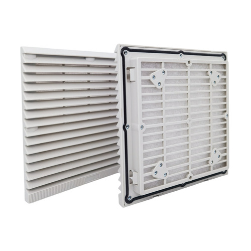 Distribution box cabinet cooling fan ventilation filter set ZL-804 dust cover 150 axial flow fan louvers