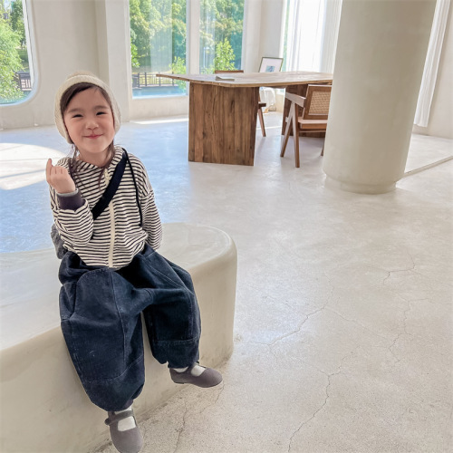 2024 spring new children's clothing children's spring and autumn Korean style hooded jacket girls and boys cardigan 122569