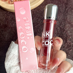 ピンクCOCO臻透水玉鏡面唇釉薬鏡清透水光白唇釉薬潤い保湿膜唇蜜