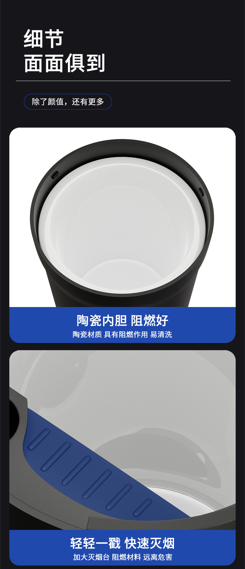 Special vehicle-mounted ashtray high-level sense anti-fly ash and soot anti-drop artifact for the Great Sage X70X90L9 of Czech Travelers