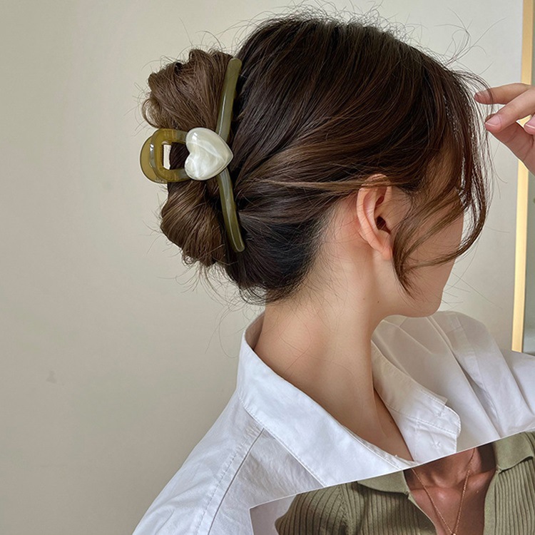 La jalea de color antideslizante horquilla trasera cabeza clip agarre no duele el pelo updo gran tiburón clip tocado accesorios para el cabello fruta